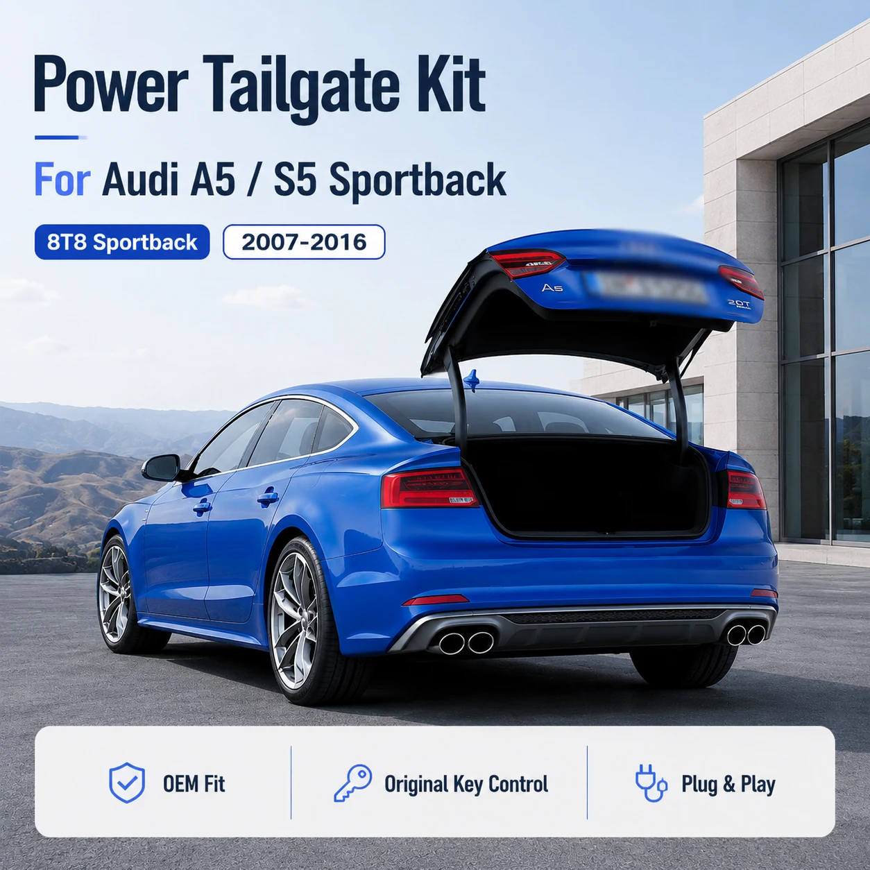 For Audi A5 S5 Sportback 8T8 2007-2016 Car Automatic Lifting kit Opening Trunk Intelligent Electric Lift Tailgate