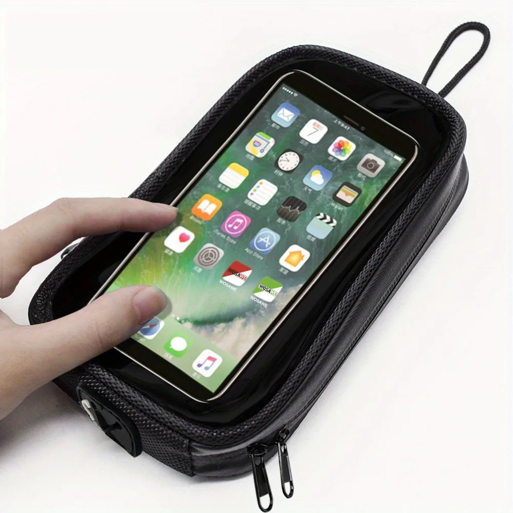 

Для MJMOTO мотоцикл езда на мотоцикле сенсорный экран прозрачный водонепроницаемый бак навигация магнитная сумка для телефона