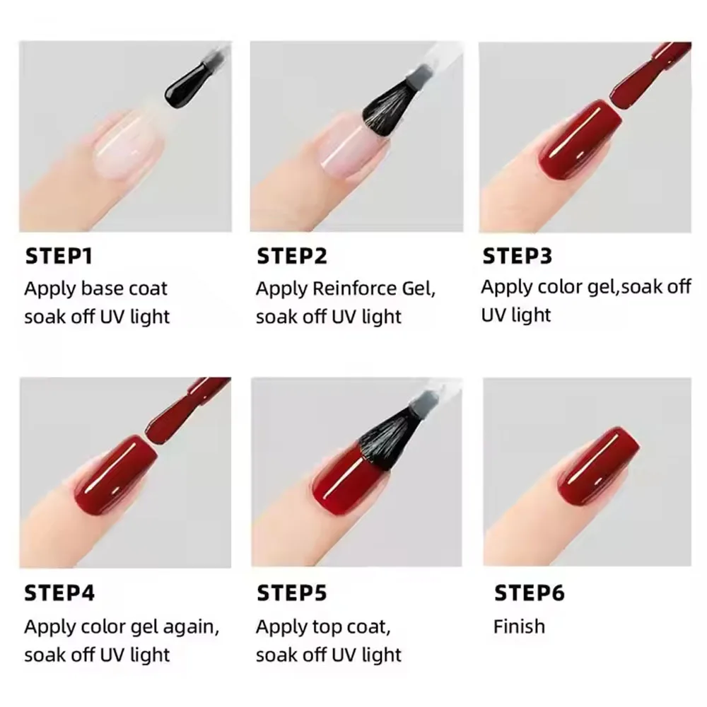 1Jar 15ml Transparent Glass Top Coat Refill Gel Nail Polish XEIJAYI Semi-permanent Soak Off UV LED Varnish Sealing Layer Gel