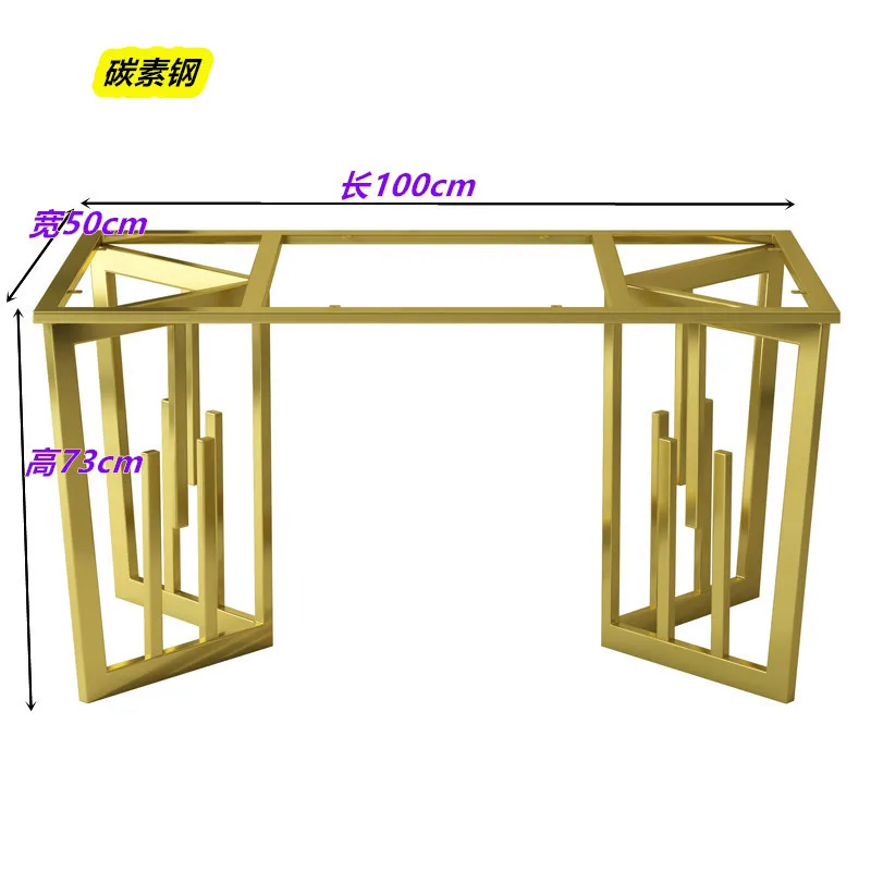 

Wrought iron stainless steel bracket, dining table foot, marble rock slab, luxury stone tile,