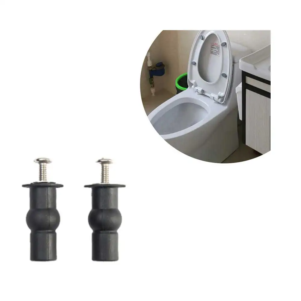 2pc Toilet Cover Expansion Screw 48x4.6mm Toilet Seat Hinges Hole Fixings Household Bathroom Toilet Repair Tool Replace Accessor