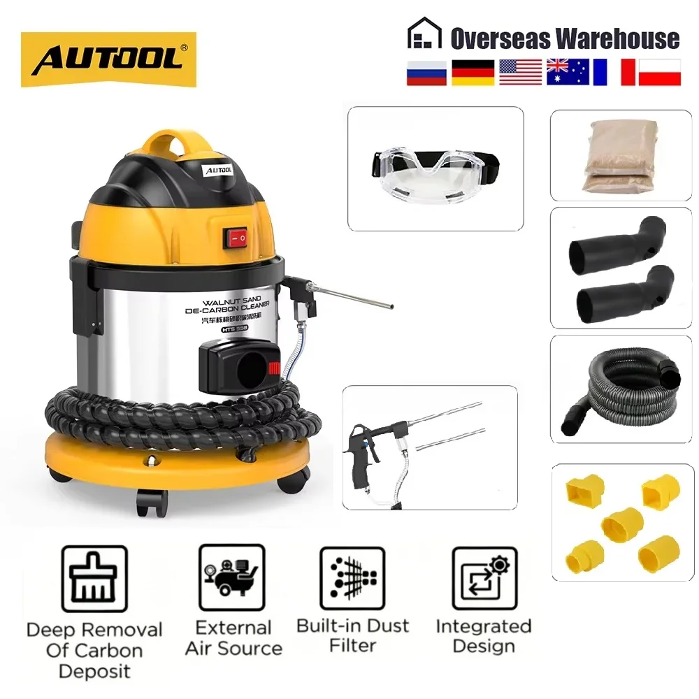 

AUTOOL HTS558 Engine Carbon Deposition Cleaner Intake Pipe Valve Cleaning Machine Decarbonizing Automotive Decarbon Wash