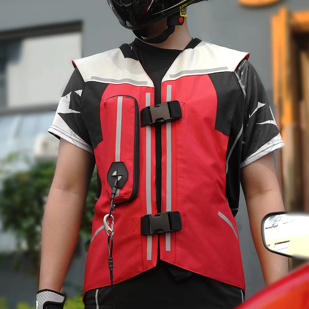 

Motorcycle Safety Gear Inflatable Airbag Motorcycle Rider Protective Vest Anti-drop Wear-resistant Riding Suit