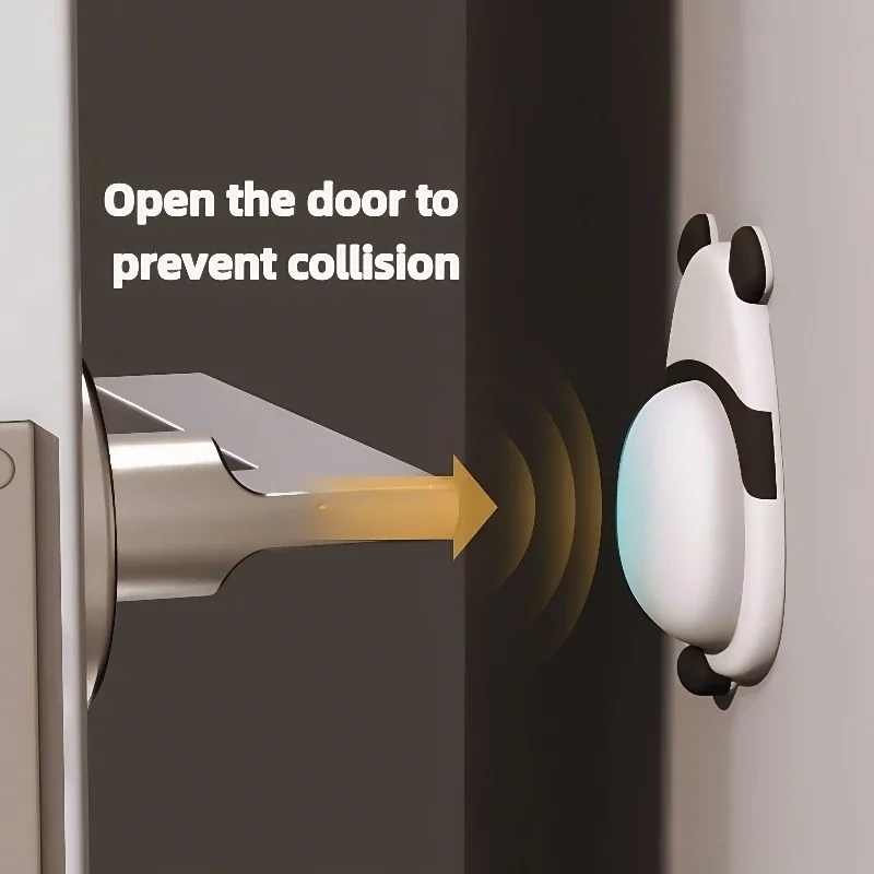 Cute Pet Door Barrier Anti collision Pad Soft Rubber Sticker Artifact Refrigerator Rear Barrier Wall Sticker Buffer Pad