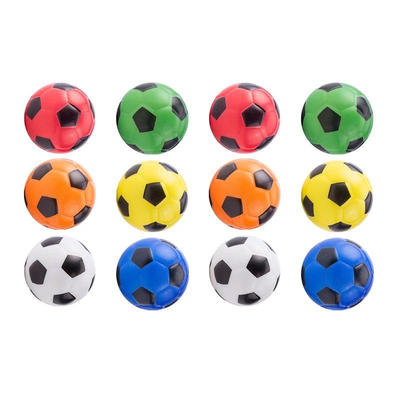 Soft Elastic Stress Reliever Ball para crianças e adultos, pequena bola de exercícios, brinquedos de massagem, 12pcs