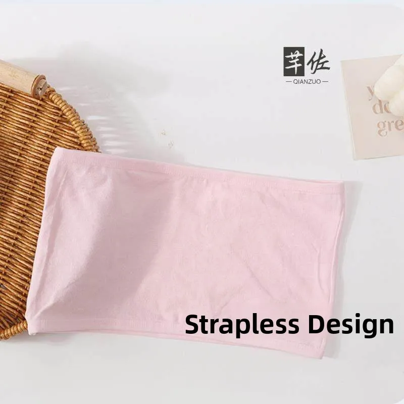 Invisible Dance Bralette for Girls Student Inner Wear Strapless Anti-Light Wrap Chest Underwear Luxury Regenerated Cellulose ...