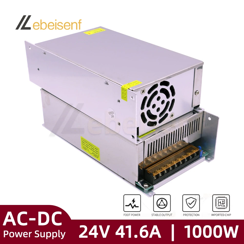 

110V/220V AC to DC 24V 1000W 41.6A Switching Power Supply Adjustable High Efficiency Pure Sine Wave Inverter & Voltage Regulator
