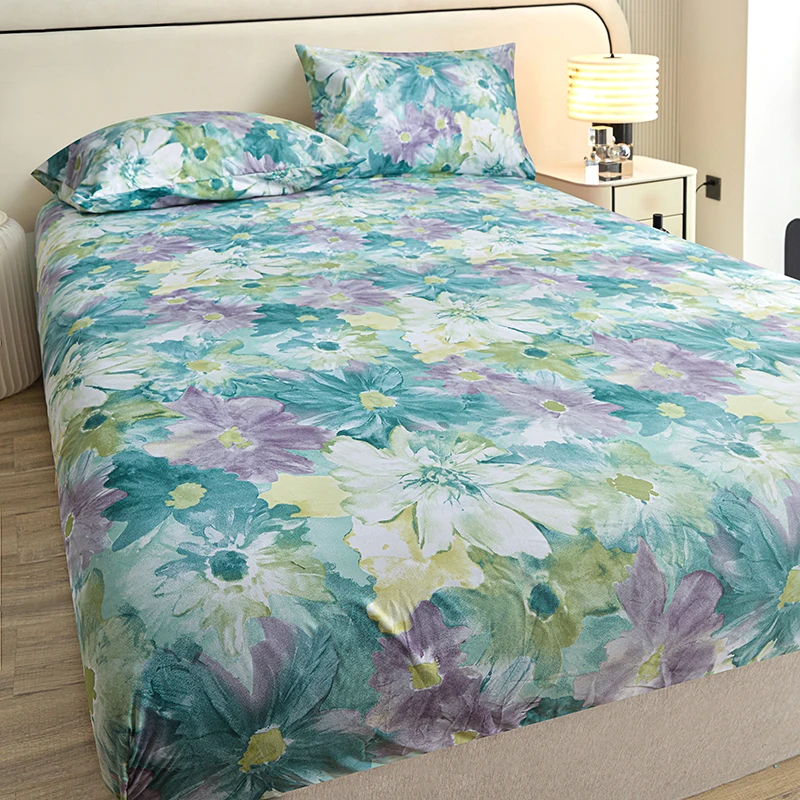 3Pcs/Set or 1Pcs Bed Sheet Leopard Printed Bottom Sheets Double Bed Sabanas Cama 140x200 Single Drap Housse Bedsheets 160x200