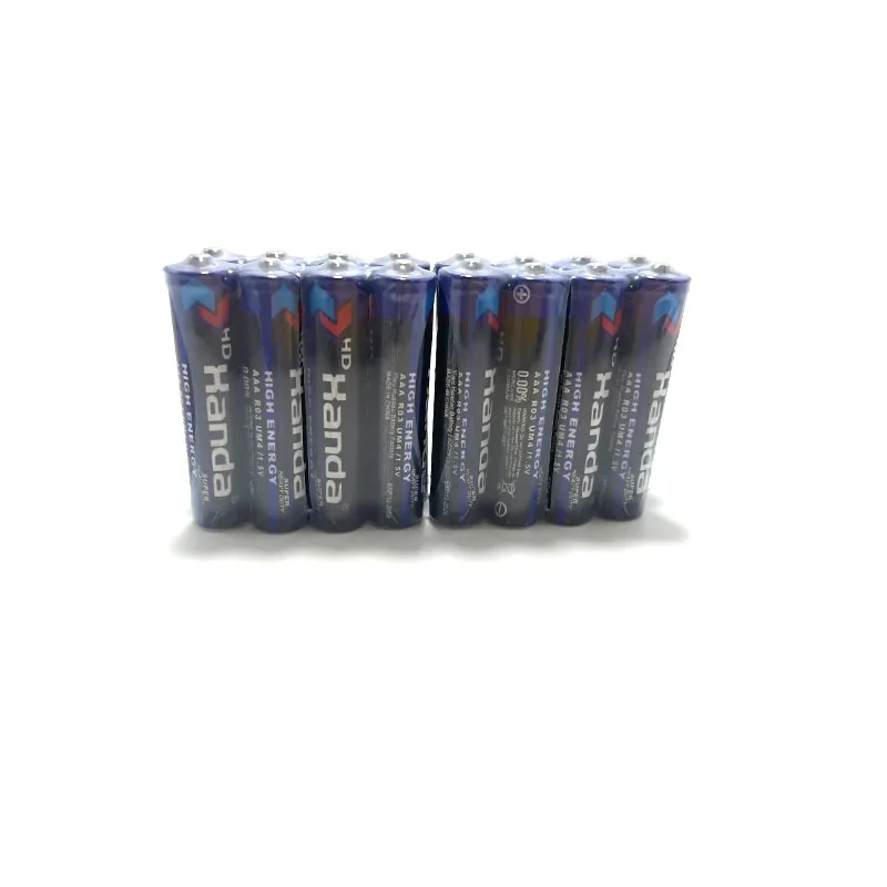 Hot BCAK 60PCS AAA1.5V Disposable Carbon Zinc-manganese Dry Battery for Toys Remote Controls Small Lights Alarm Clocks