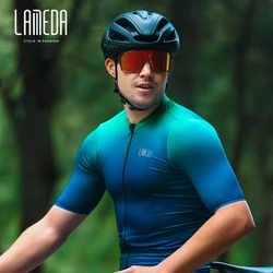 LAMEDA Cycling Jersey Men's Bicycle Short Sleeve Jacket Summer Road Car Clothes Men's Cycling Shirt Cycling Clothes for Men