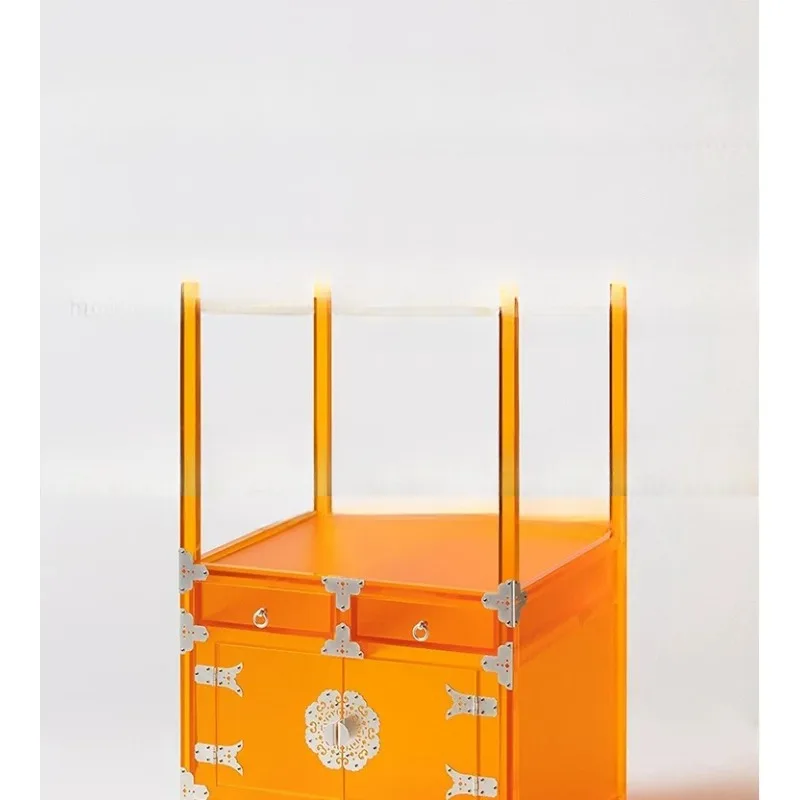 Acrylic storage box Plexiglass tea table Bogu rack Duobao Pavilion displays new Chinese tea set rack