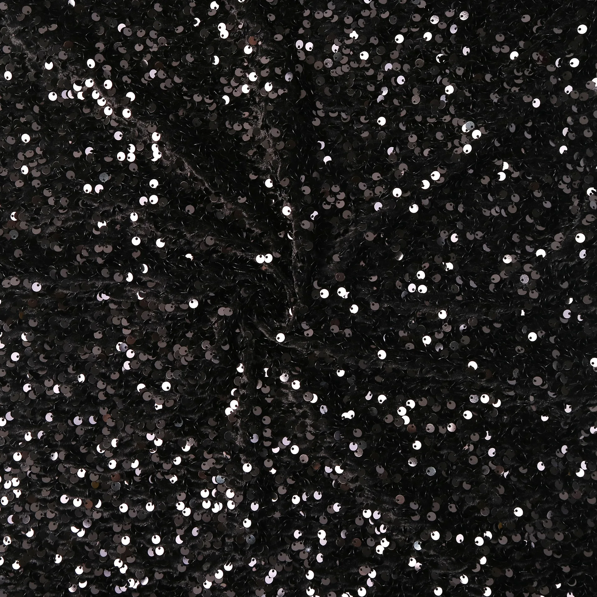 35 Color Big Circle Dense Sequin Fabric For Evening Dress Lace Material Glitter Tissus Elatic Thick Velvet Embroidered Fabric