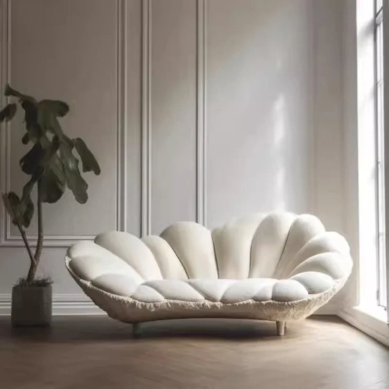 Avant-garde technology Internet celebrity sofa special-shaped fiberglass 3D fabric master light luxury sofa