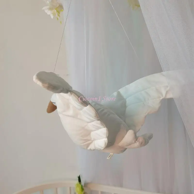 Y1UB Simpatico Cigno Pendenti da Appendere a Parete Giocattolo Animale Camera dei Bambini Ornamento Nursery Home Decorazione