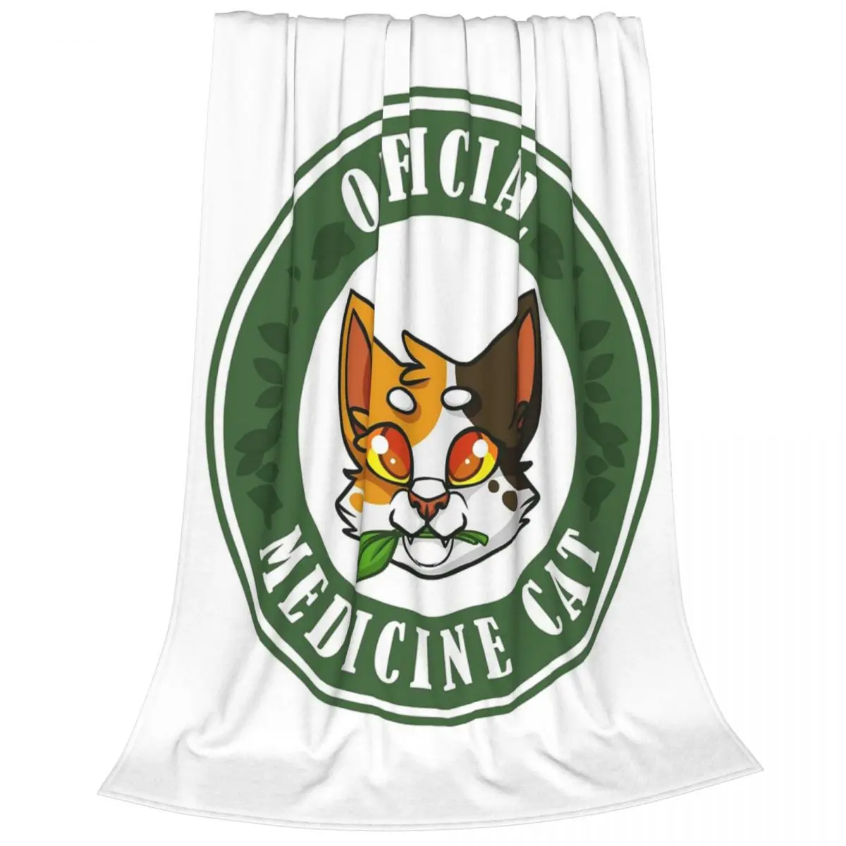 Official Medicine Cat - Warriors Badge Blankets Fleece Breathable Sofa Throw Blankets For Couch Bedding Office Throws Bedspread