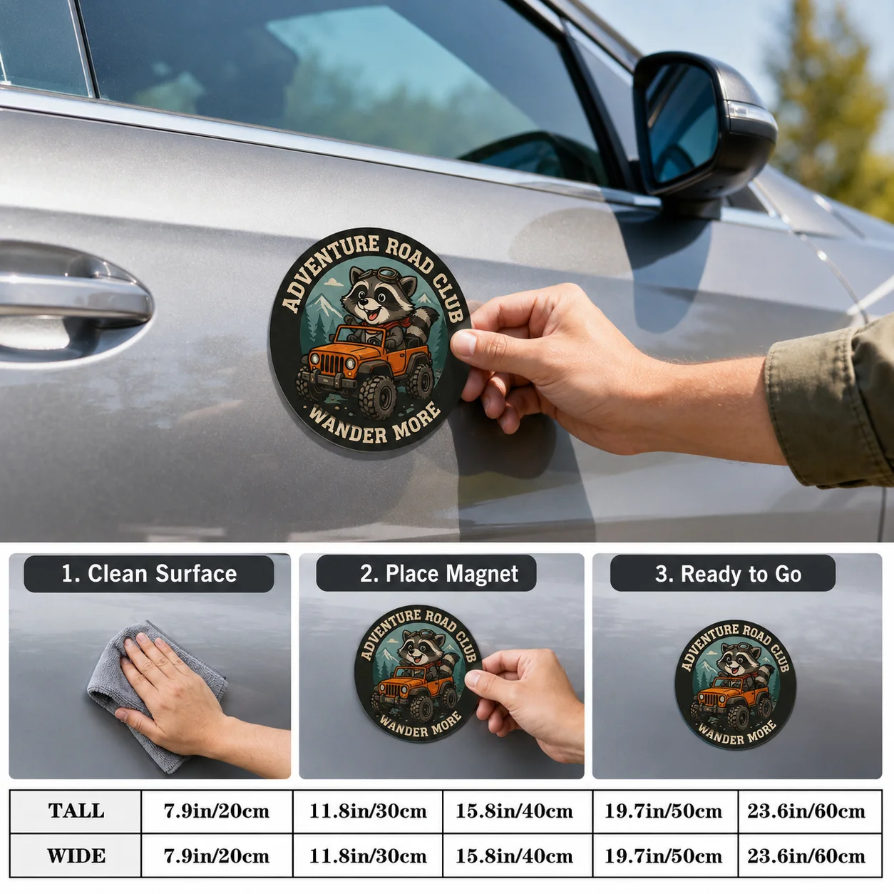 Custom Car Magnet Personalized Magnetic Car Sticker Photo Logo Pet Image Waterproof Vehicle Door Decoration for Auto Truck SUV