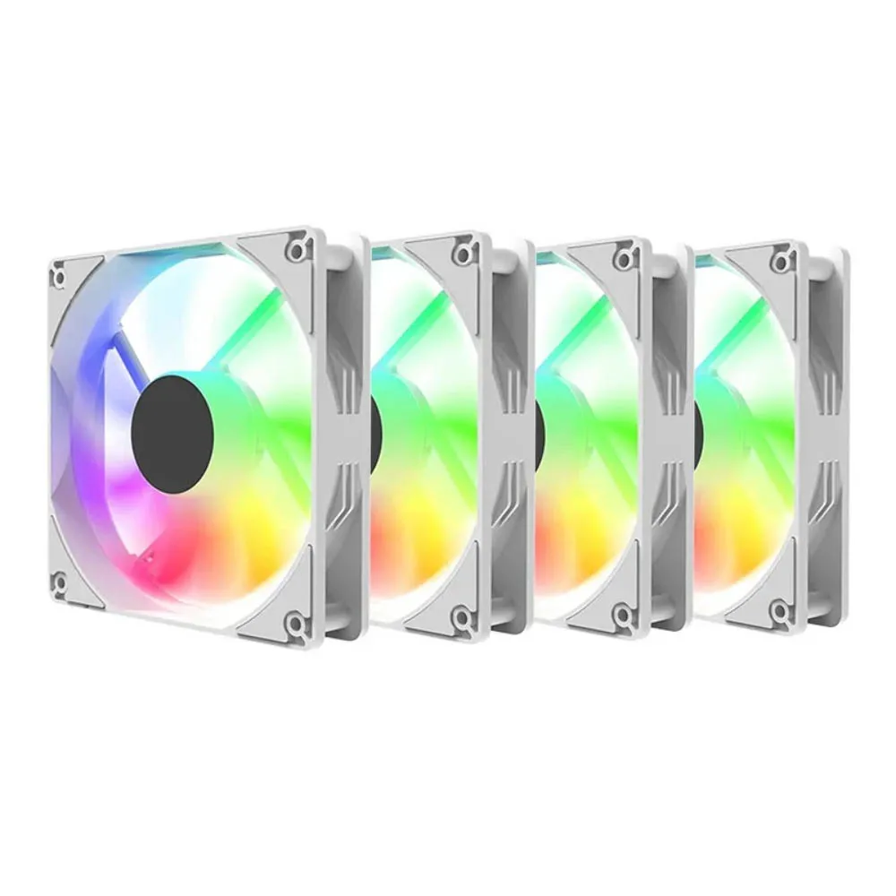 12CM PC Case Fan Large 4‑D Power Connector 1100RPM LED Cooling Ventilator Multiple Fans Series Connection For Desktop Chassis
