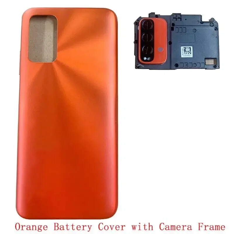 Back Cover For Xiaomi Redmi 9T Rear Door Housing Battery Cover with Camera Frame Replacement Parts