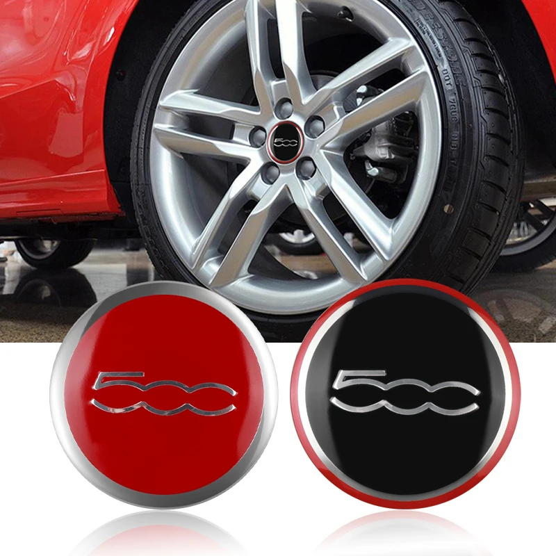 4 قطعة 56 مللي متر سيارة عجلة مركز محور قبعات ملصق الإطارات حافة يغطي ملصقات اكسسوارات السيارات لشركة فيات 500 أبارث ستيلو بونتو باليو اينو