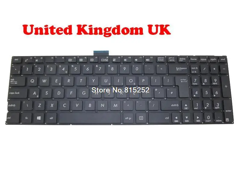 

Laptop English/UK/TW Keyboard For ASUS A555BP A555DA A555LB A555LF A555LI A555LJ A555QA A555QG A555SJ A555U A555UJ A555UQ A555YA