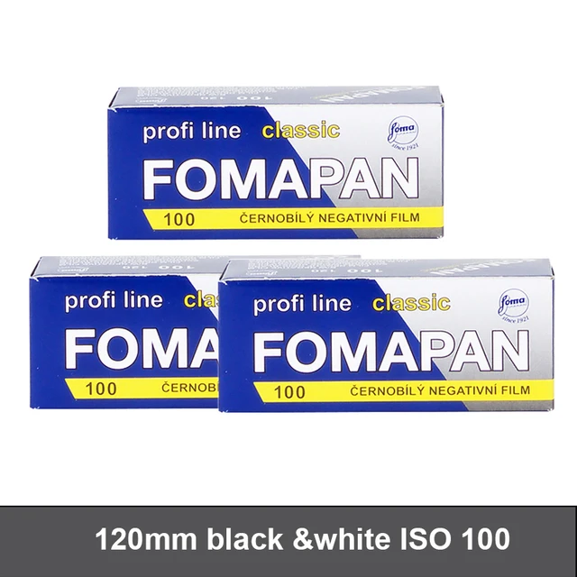 1-10 لفات Fomapan Classic 100 120 مللي متر أبيض وأسود فيلم سلبي ISO 100 فيلم ريترو مناسب لكاميرا فيلم Kodak Fujifilm 120