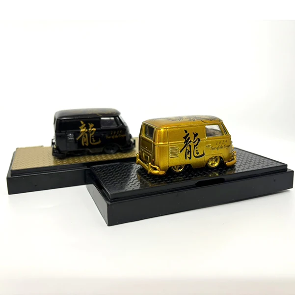 M2 Machines 1/64 1960 Delivery Van 2024 Year of Dragon Gold Limited Ed Die-cast alloy car model collection display child gift