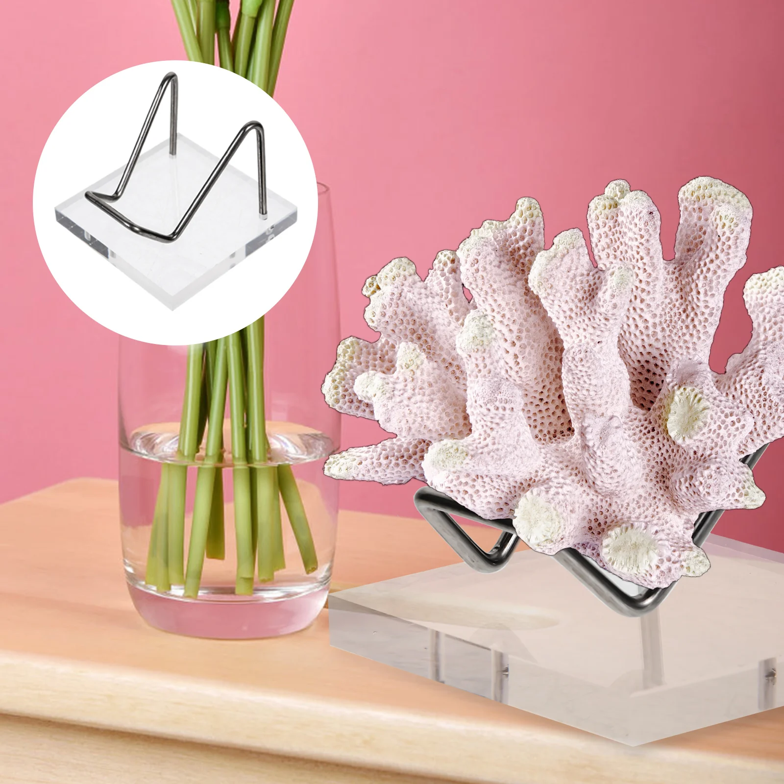 

Transparent Display St Acrylic Holder For Stones Raw Mini Minerals Rock Collection Sturdy Crystal Display St