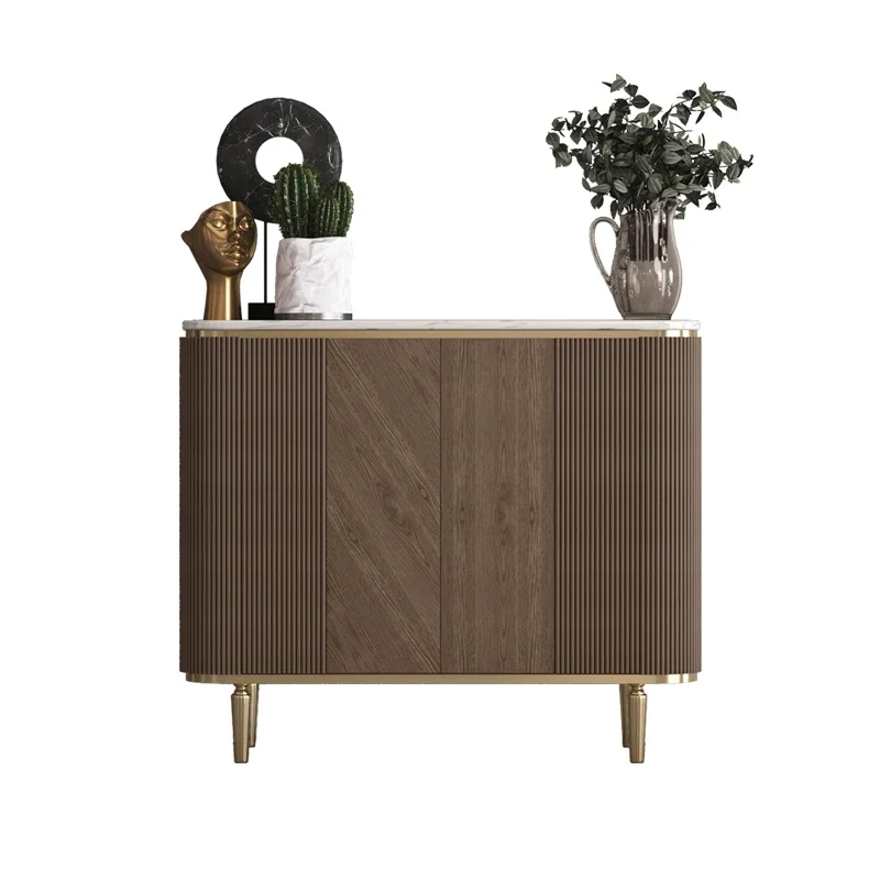 

FG17Итальянский светлый роскошный дверной шкаф, современная простая гостиная, маленькая квартира, элитный обеденный боковой шкаф из каменной плиты