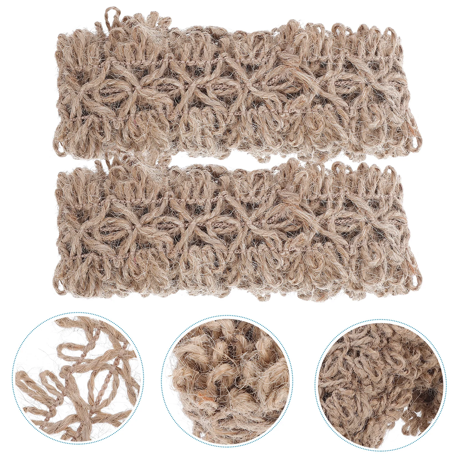 

2Pcs Vintage Decorative Scrapbook Rope Retro Hemp Handmade DIY Craft Wrapping Rope for Journal Scrapbooking Materials Arts Craft