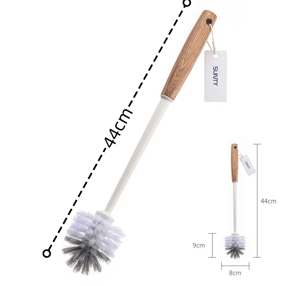 Wooden Long Handle Toilet Brush Home Bathroom Multifunctional Detachable Closetool Cleaning Tool Bathroom Cleaning Accessories