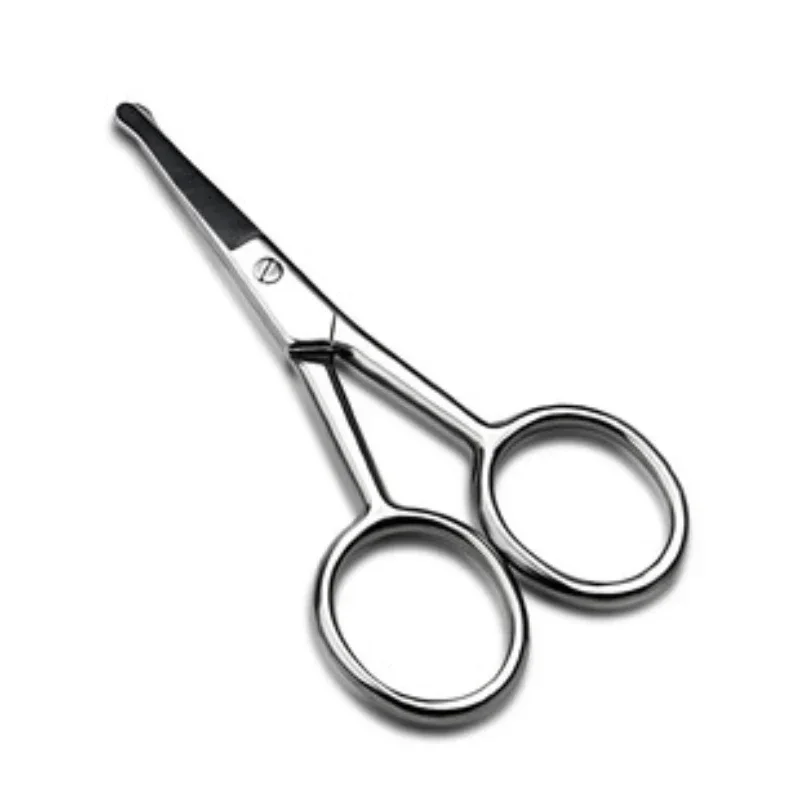 Stainless Steel Round Head Nose Hair Scissors Makeup Eyebrows Small Scissors Beard Scissors Beauty Tools Makeup Tools 가위