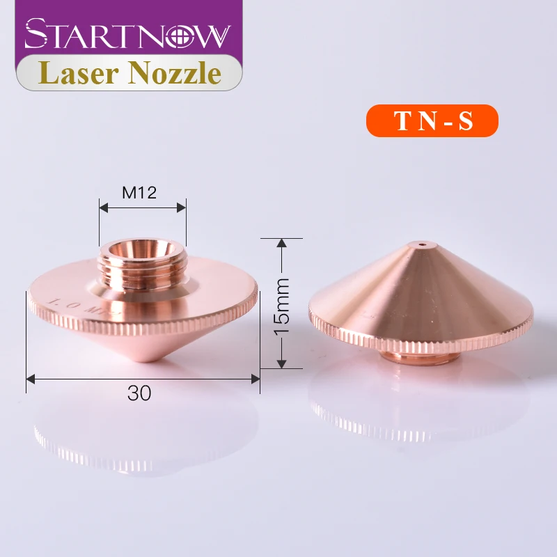 Boquillas láser Startnow de una sola/doble capa TN-S TN-D de alta calidad y duraderas, adecuadas para productos con cabezales de corte láser de fibra