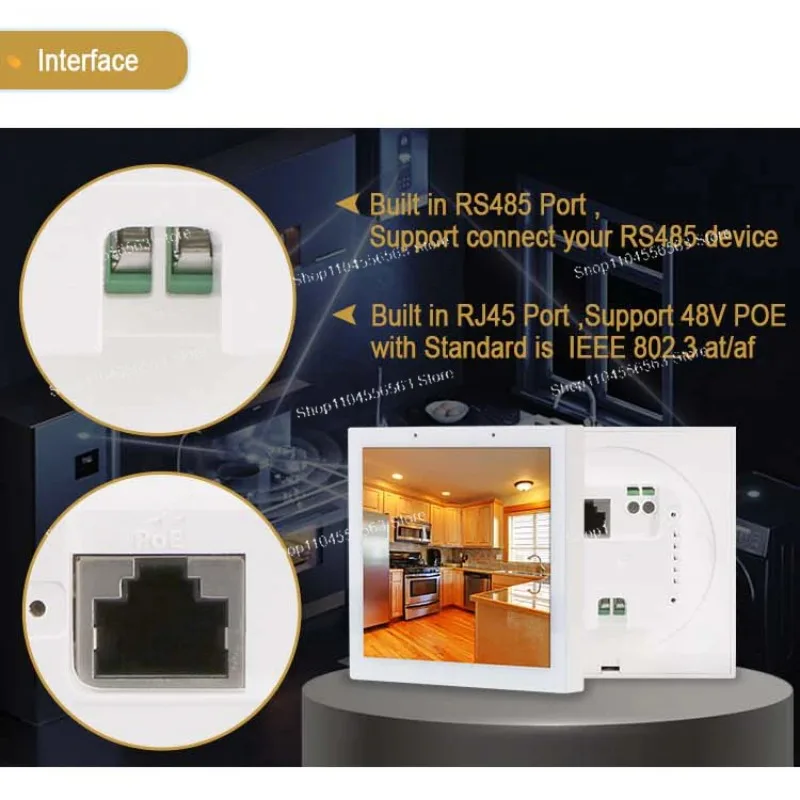 Portworld YC-SM41P Quad-Core KNX Touch Screen, 4-Inch Android Smart Home Control Panel
