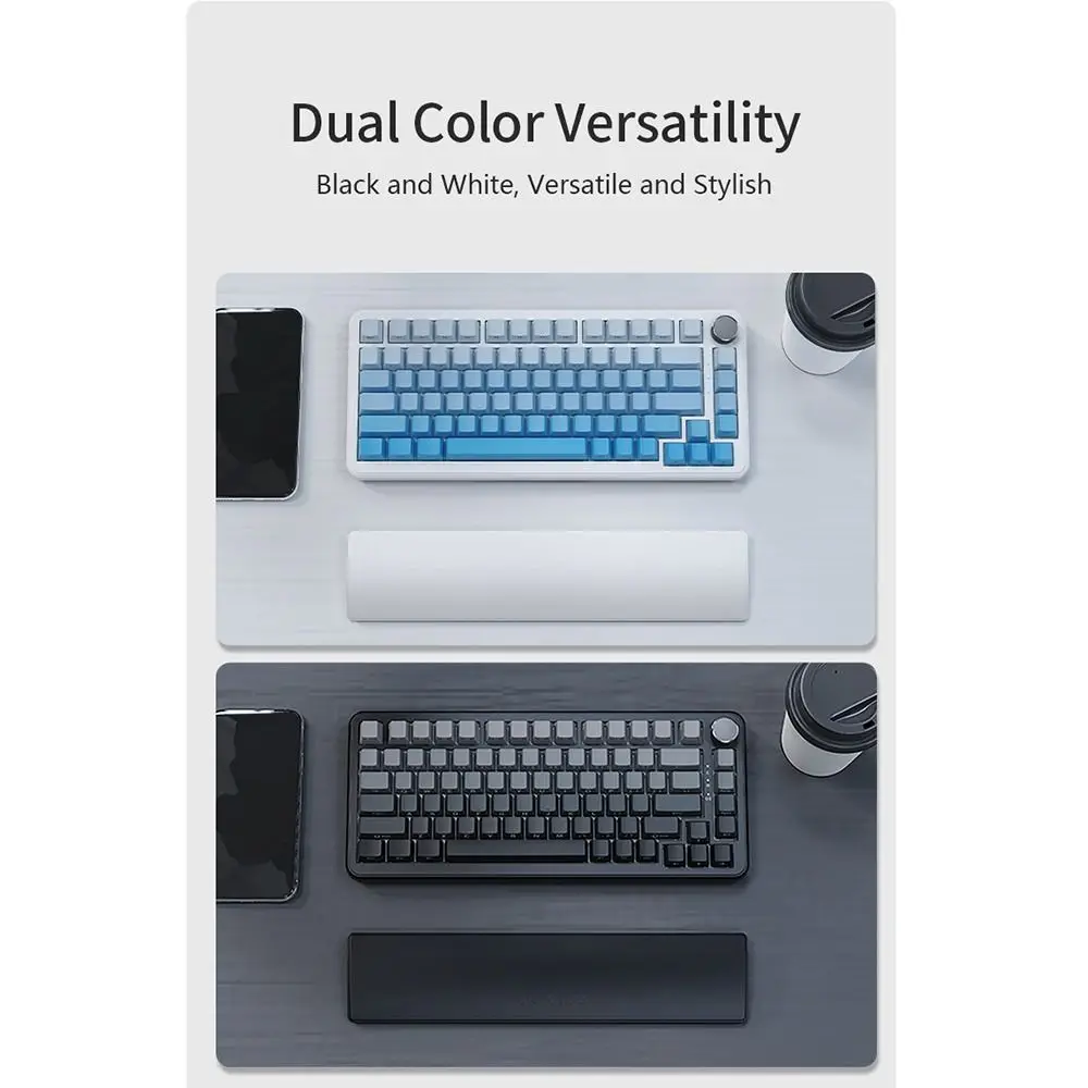 

81-клавишная подставка для запястья из пены с эффектом памяти, эргономичная подставка для запястья клавиатуры, удобная резиновая устойчивая основа, подставка для компьютера