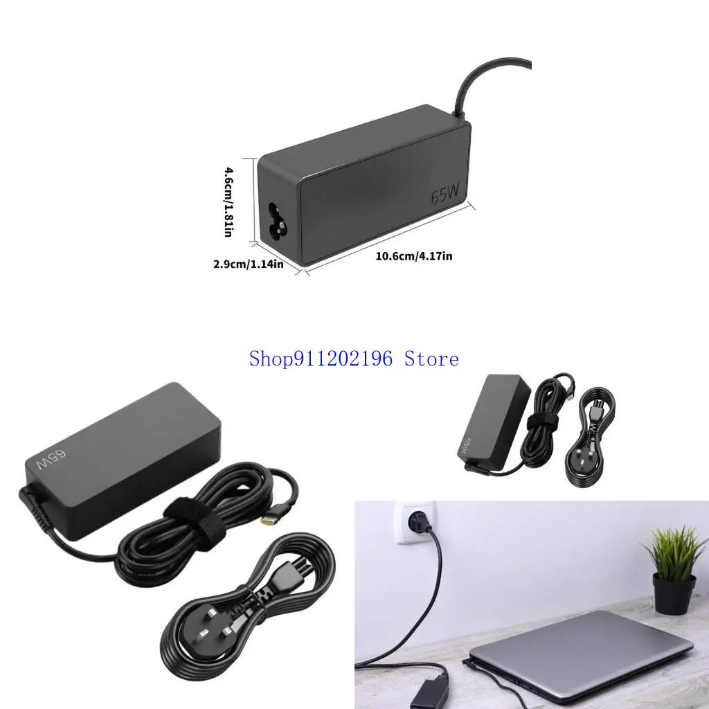 

P82A USB C Connectors 65W 20V 3.25A Laptop Adapter Chargers for AIR14/AIR15/14ITL 2021/E14/E15/E480 E485/E580/E490/K4-IML/T14