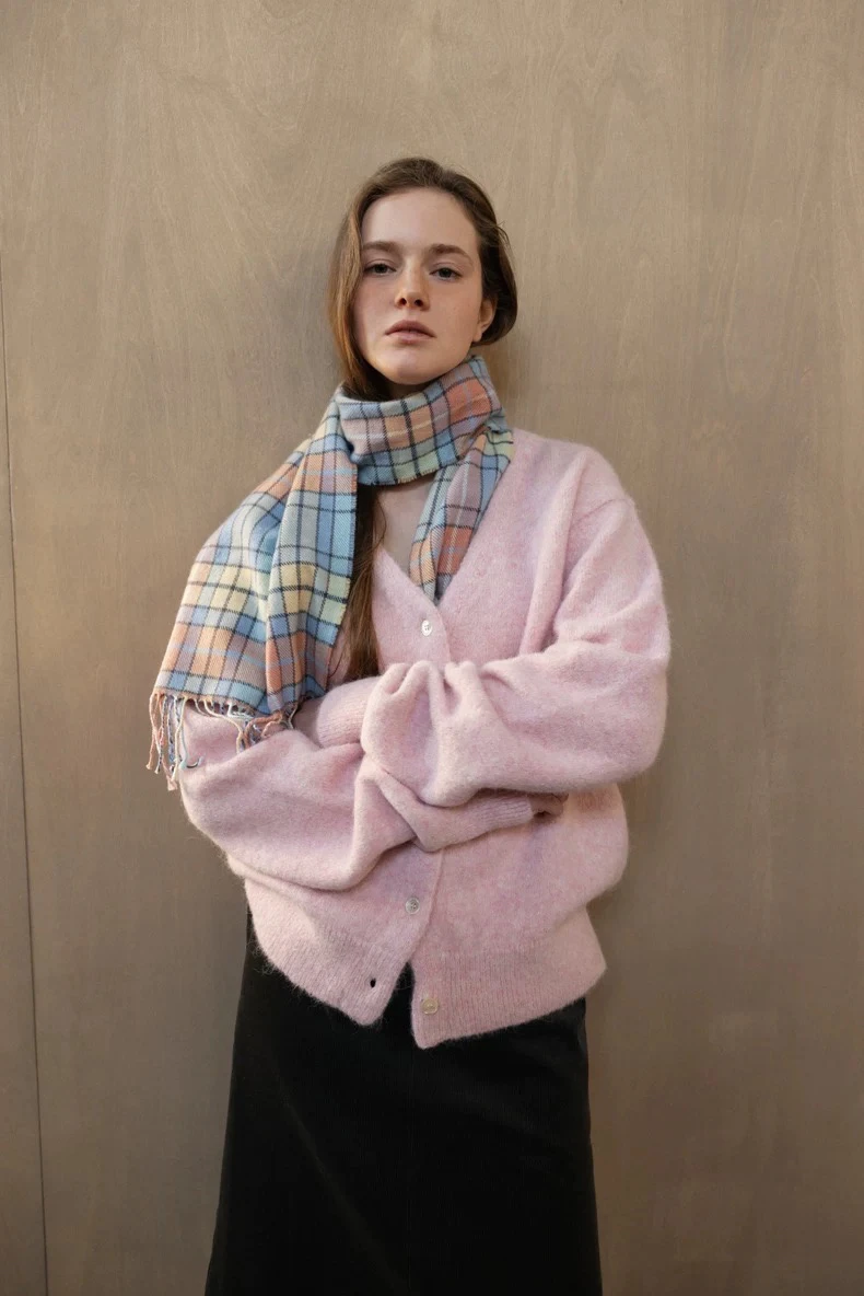 

Ele Long Sve Open Cardigan Outerwear Warm And Sli PREON Work Autumn Winter New Sle Knitted Sweater for Women