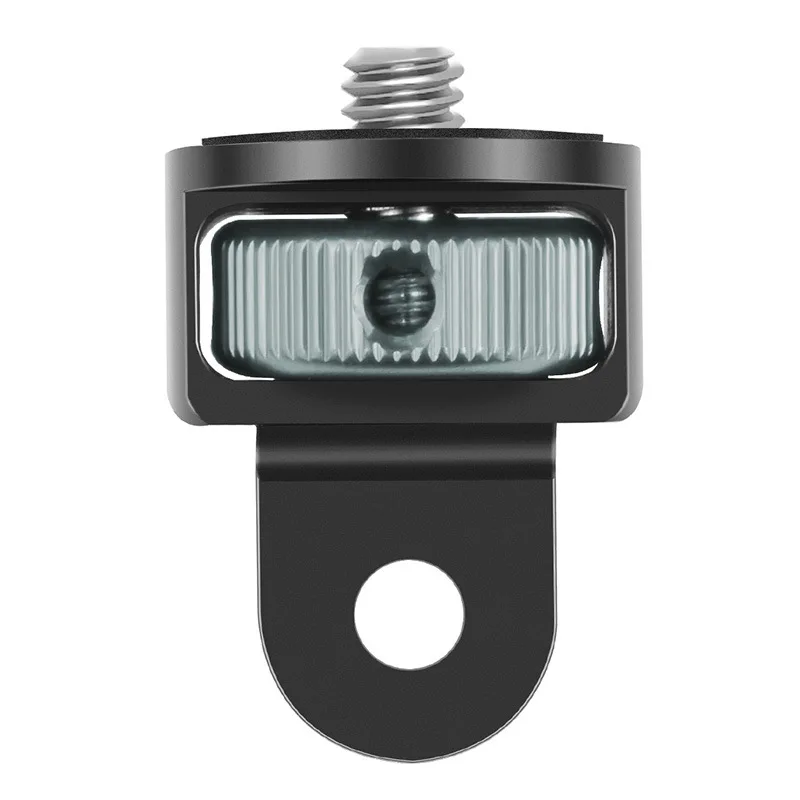 Alumínio parafuso tripé adaptador, acessórios para câmera, 360 Rotating Mount, suporte para Go Pro, 13, 12, 11, 10, 9, 8, 7, Insta 360, X3, X4, 1/4\