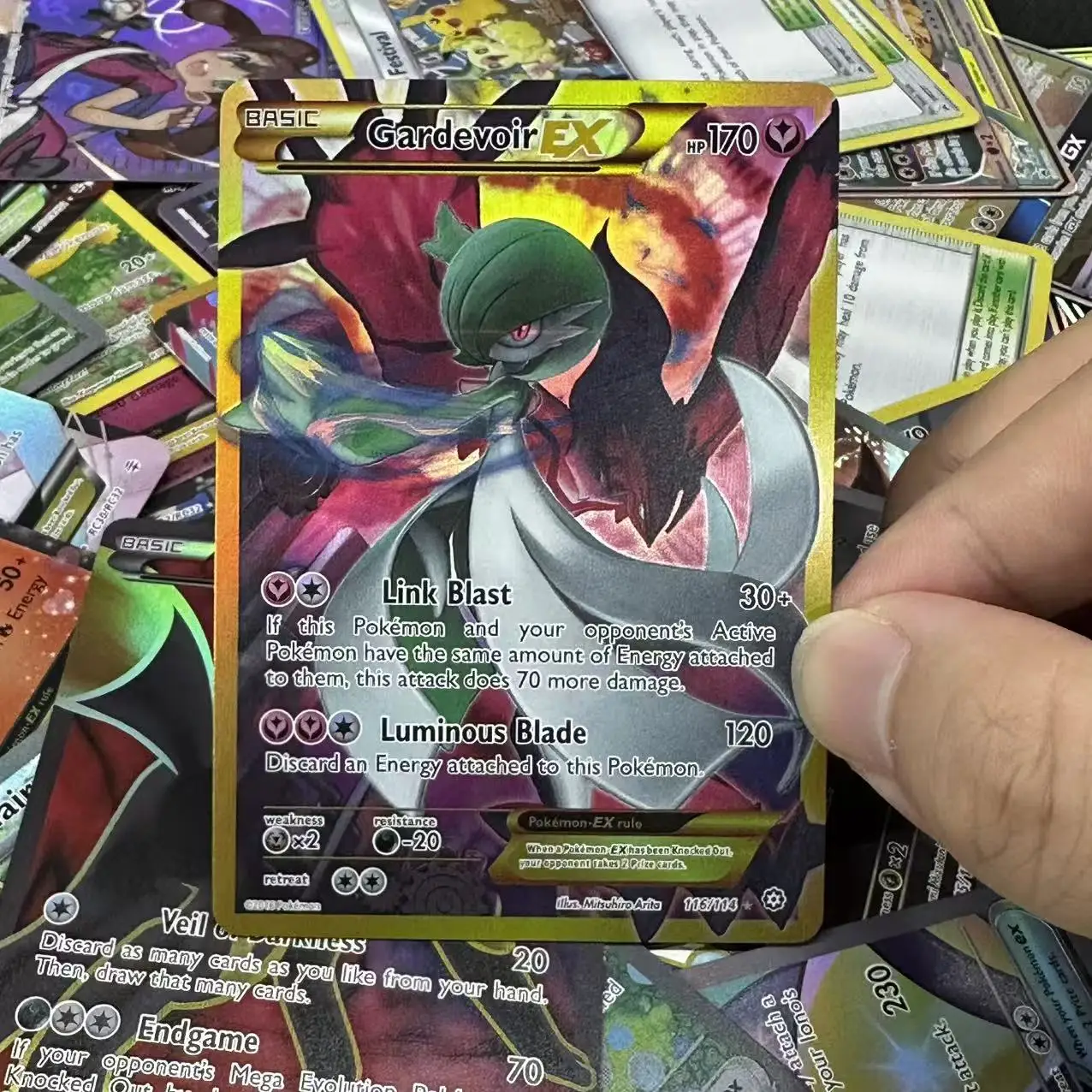 Pokémon PTCG-P Proxy Cards Whole Set 55 Cards DIY Battle Cards Alakazam Charizard Mew Champions Festival Gardevoir Card Gifts