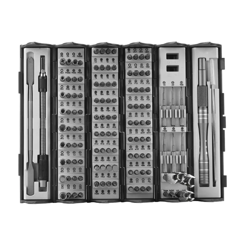 Imagem -05 - Ferramentas de Desmontagem e Manutenção Doméstica Cilíndrico Portátil Ameixa Flor Hexagonal Irregular 128 em Conjunto