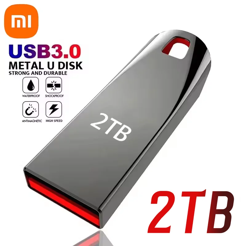 Xiaomi-Clé USB 3.2 en métal haute vitesse, clé USB portable, mémoire étanche, disque flash, 1 To, 512 Go, 2 To