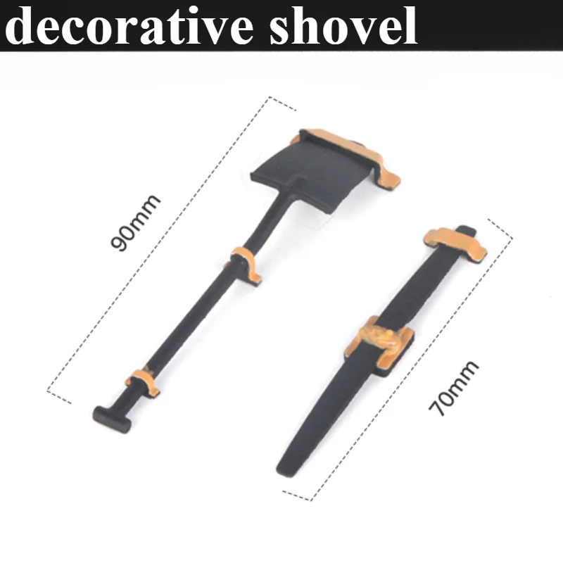 D1RC Camel Cup Simulation Mood Decoration Shovel Steel Plate for 1/10 RC Crawler Car SCX10 TRX4 90046 TRX6 D90 Upgrade Parts