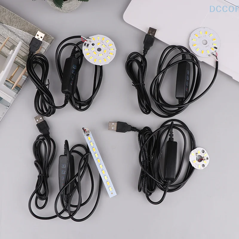 DC LED Lichtschakelaar Dimmen Controller Online USB Plug Dual Color Light Board met 2m Kabel 5V 3W 5W 6W 10W