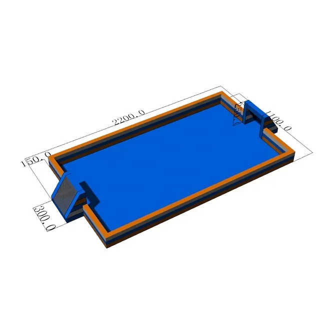 20 x 10 m menschlicher Billardtisch, aufblasbares Billardbrett, zusammenklappbarer Billardtisch, aufblasbares Fußballplatz mit Boden