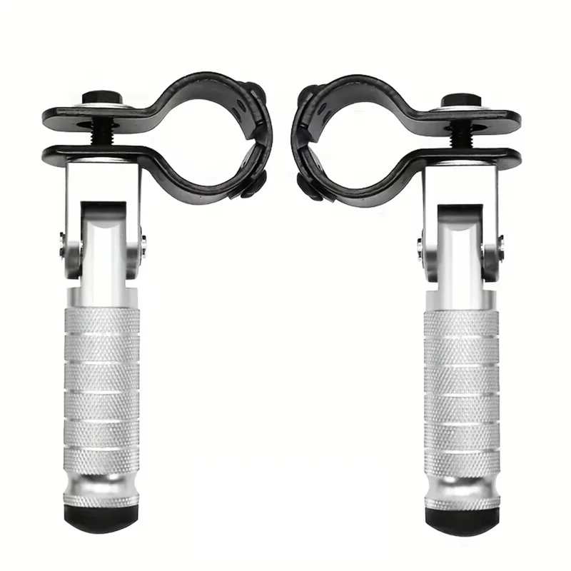 

OB-1 Pair CNC Aluminum Motorcycle Pedals Motorcycle Pedals For Motorcycles Mopeds Pedals For Karts Scooters Bicycle Slivery