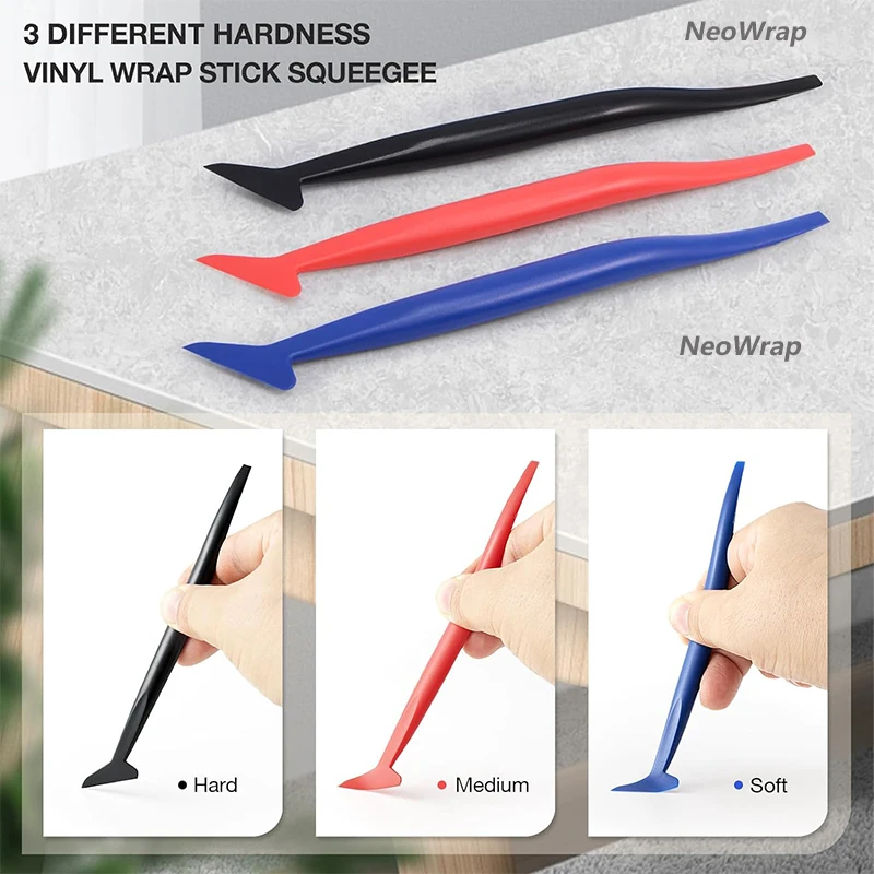 20 Stücke/18 Stücke Auto Vinyl Wrap Werkzeuge Fenster Tönung Installation Kit Filz Rakel Vinyl Messer Vinyl Wrap Magnet Arbeitshandschuhe – Detail 3