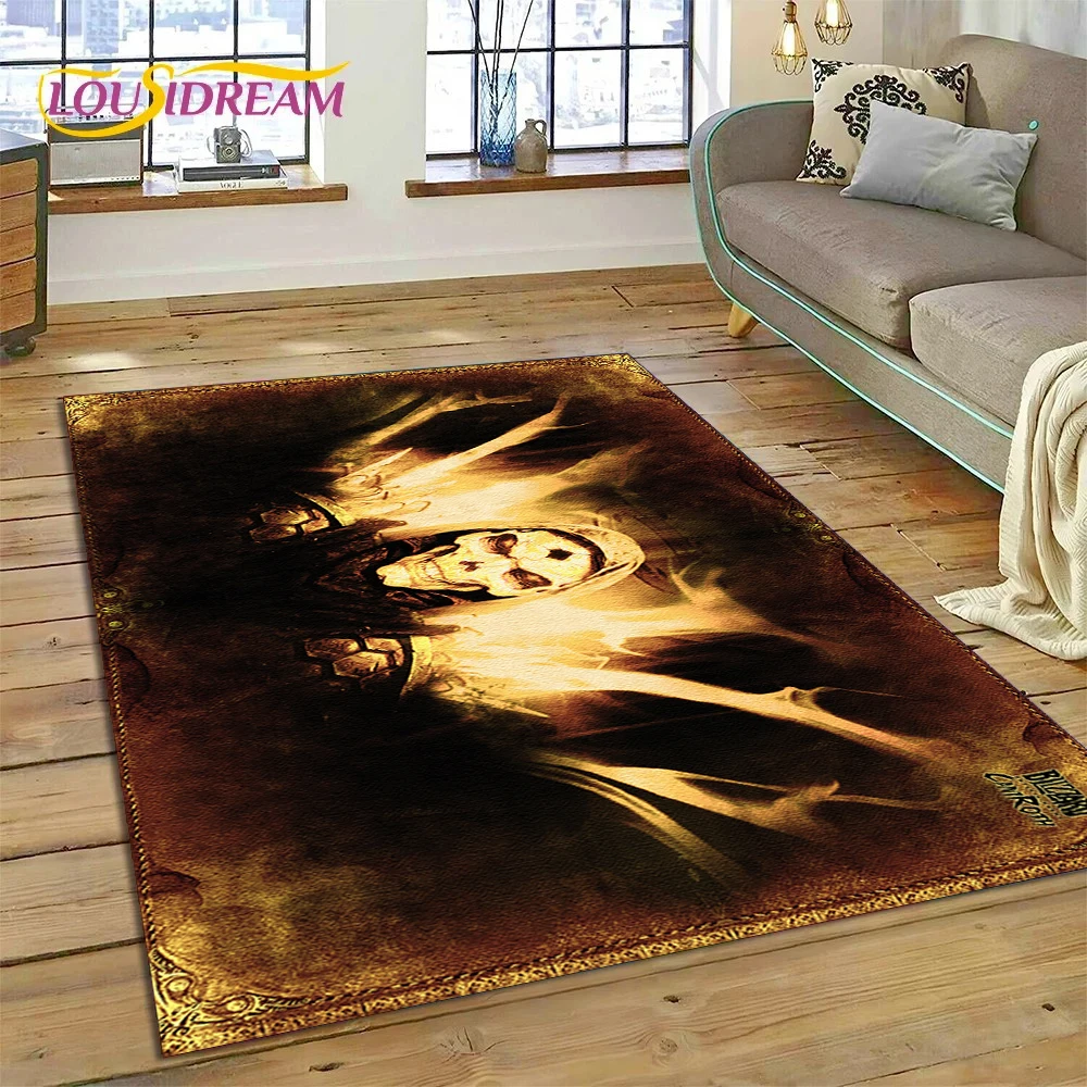 Diablo 3D Retro Game Gamer Rug Carpet for Living Room Bedroom Home Decor,Floor Mat Non-slip Decoration for Sofa Doormat Kid Gift