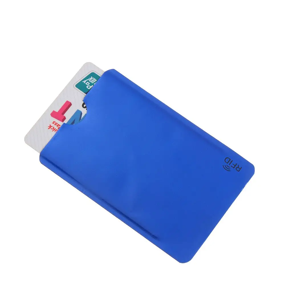 5PCS Cover Credit Cards Safety Protect Case Cover Blocking Anti Thief Aluminium Rfid Card Holder