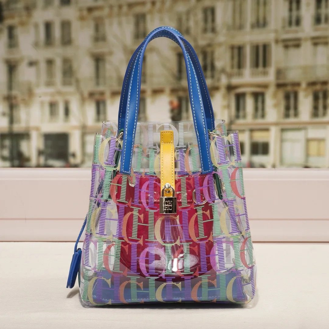 CH Transparent Exquisite Women's Bag 2026 New Mini Vegetable Basket Niche Design Jelly High-end Versatile Crossbody Handbag