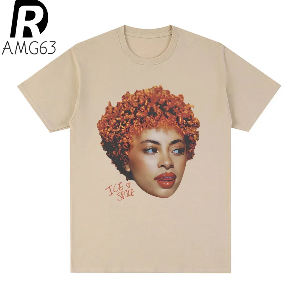 Women T Shirt  Rapper Ice Spice Graphic T Shirt Men Women's Fashion Hip Hop Street Style T-shirt Summer Casua