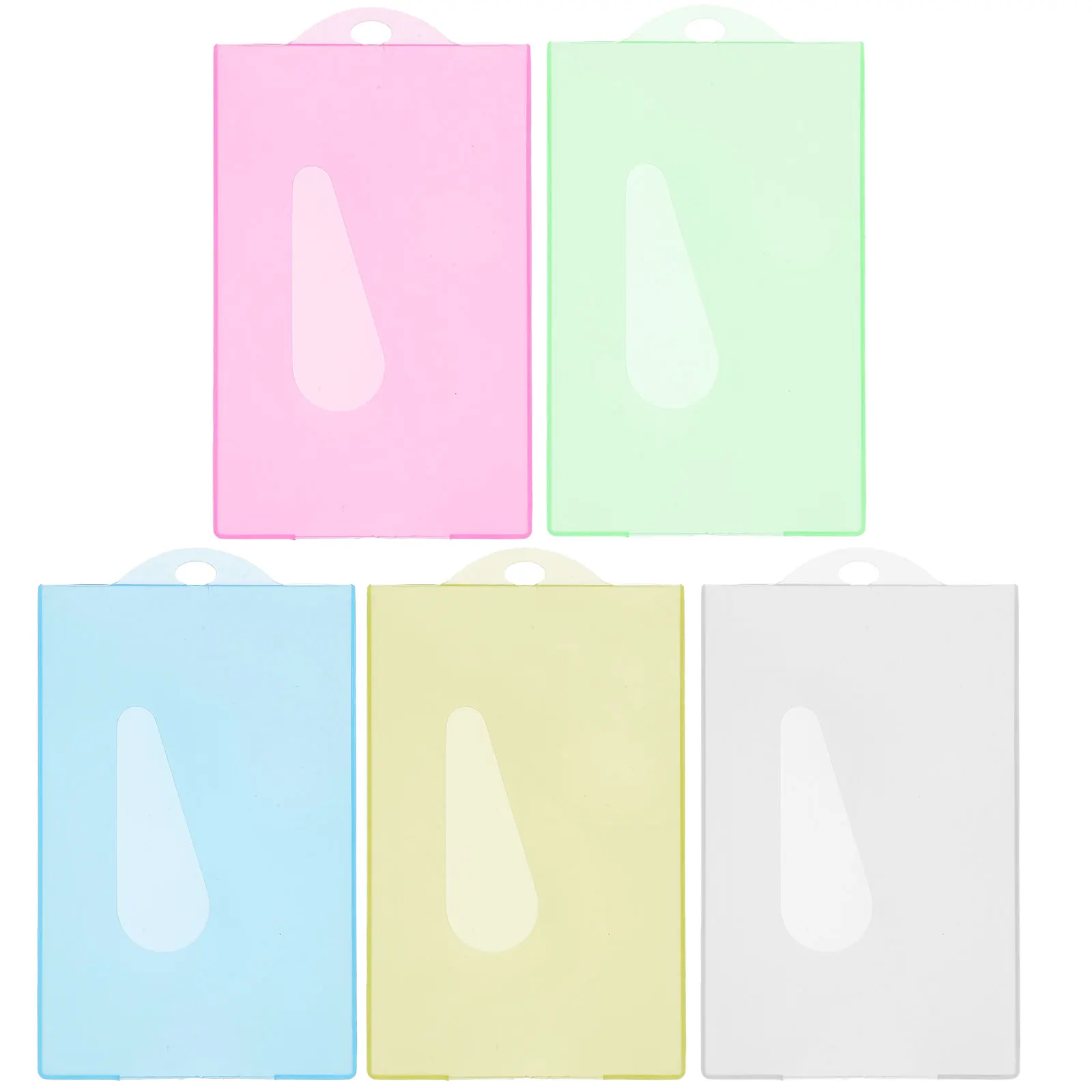 30 Pcs Cards Protective Covers Candy Sleeves Name Badge Holder Bank Organizer